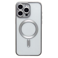 Чехол-накладка для Apple iPhone 15 Pro Max (серебяный) - SM027 SafeMag