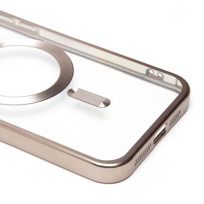 Чехол-накладка для Apple iPhone 15 Pro Max (титановый) - SM027 SafeMag
