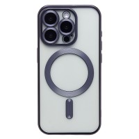 Чехол-накладка для Apple iPhone 15 Pro (титановый синий) - SM027 SafeMag