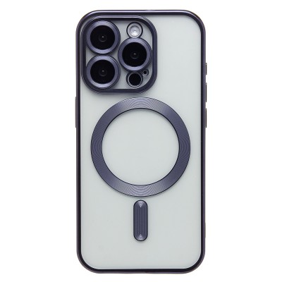 Чехол-накладка для Apple iPhone 15 Pro (титановый синий) - SM027 SafeMag