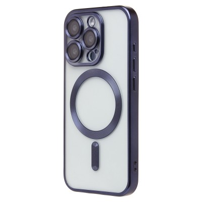 Чехол-накладка для Apple iPhone 15 Pro (титановый синий) - SM027 SafeMag