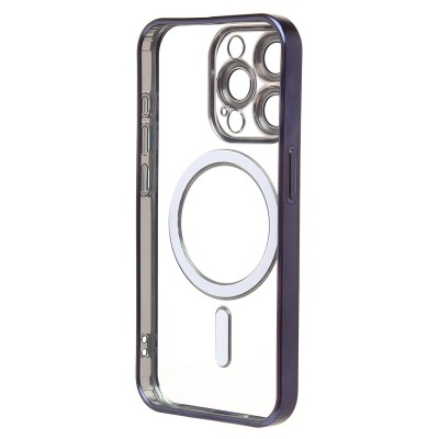 Чехол-накладка для Apple iPhone 15 Pro (титановый синий) - SM027 SafeMag