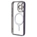 Чехол-накладка для Apple iPhone 15 Pro (титановый синий) - SM027 SafeMag