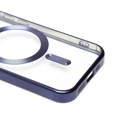 Чехол-накладка для Apple iPhone 15 Pro (титановый синий) - SM027 SafeMag