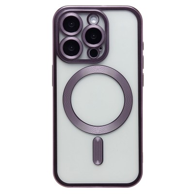 Чехол-накладка для Apple iPhone 15 Pro (темно-фиолетовый) - SM027 SafeMag