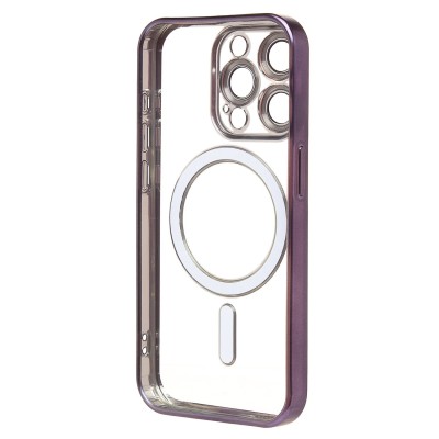 Чехол-накладка для Apple iPhone 15 Pro (темно-фиолетовый) - SM027 SafeMag