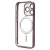 Чехол-накладка для Apple iPhone 15 Pro (темно-фиолетовый) - SM027 SafeMag