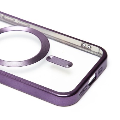 Чехол-накладка для Apple iPhone 15 Pro (темно-фиолетовый) - SM027 SafeMag