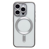 Чехол-накладка для Apple iPhone 15 Pro (серебяный) - SM027 SafeMag