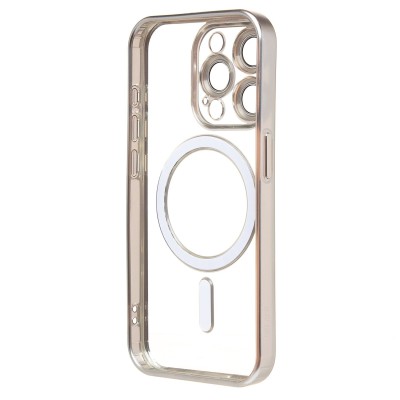 Чехол-накладка для Apple iPhone 15 Pro (серебяный) - SM027 SafeMag