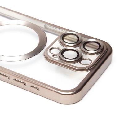 Чехол-накладка для Apple iPhone 15 Pro (титановый) - SM027 SafeMag