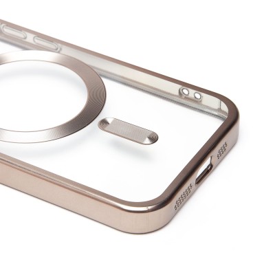 Чехол-накладка для Apple iPhone 15 Pro (титановый) - SM027 SafeMag