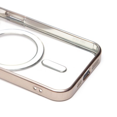 Чехол-накладка для Apple iPhone 15 Pro (титановый) - SM027 SafeMag