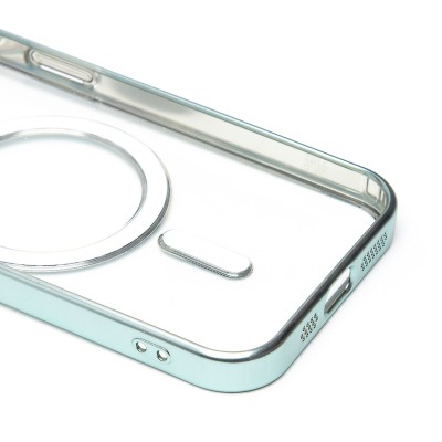 Чехол-накладка для Apple iPhone 15 (зеленый) - SM027 SafeMag