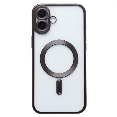 Чехол-накладка для Apple iPhone 16 Plus (черный) - SM027 SafeMag