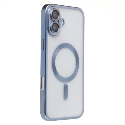 Чехол-накладка для Apple iPhone 16 Plus (синий) - SM027 SafeMag