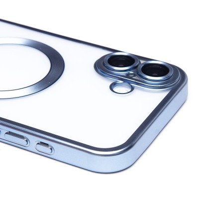 Чехол-накладка для Apple iPhone 16 Plus (синий) - SM027 SafeMag