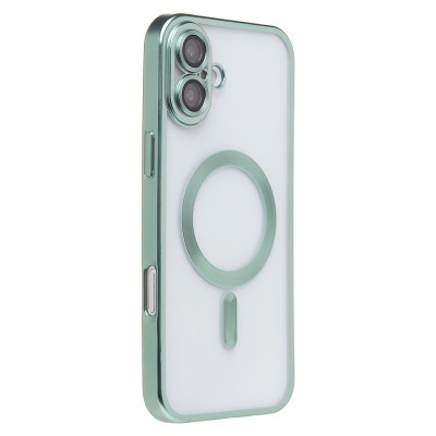 Чехол-накладка для Apple iPhone 16 Plus (зеленый) - SM027 SafeMag
