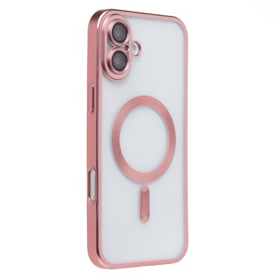Чехол-накладка для Apple iPhone 16 Plus (розовый) - SM027 SafeMag
