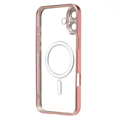 Чехол-накладка для Apple iPhone 16 Plus (розовый) - SM027 SafeMag