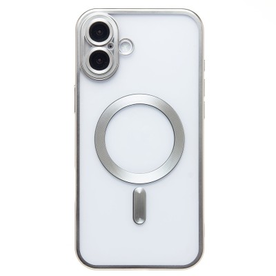Чехол-накладка для Apple iPhone 16 Plus (серебяный) - SM027 SafeMag