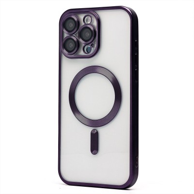 Чехол-накладка для Apple iPhone 16 Pro Max (темно-фиолетовый) - SM027 SafeMag Чехол-накладка для Apple iPhone 16 Pro Max (темно-фиолетовый) - SM027 SafeMag