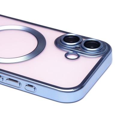 Чехол-накладка для Apple iPhone 16 (синий) - SM027 SafeMag