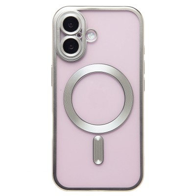 Чехол-накладка для Apple iPhone 16 (серебяный) - SM027 SafeMag