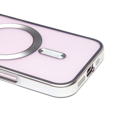 Чехол-накладка для Apple iPhone 16 (серебяный) - SM027 SafeMag