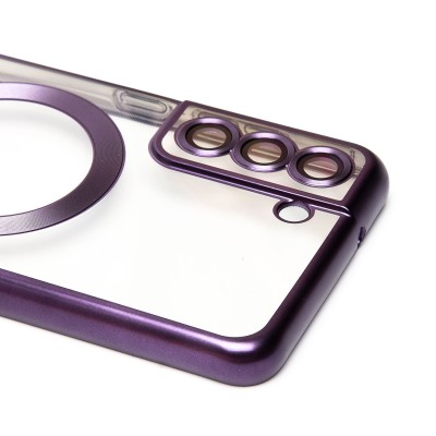 Чехол-накладка для Samsung Galaxy S21FE (темно-фиолетовый) - SM027 SafeMag