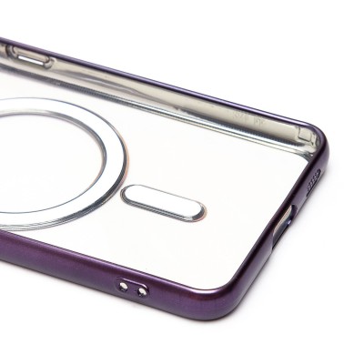 Чехол-накладка для Samsung Galaxy S21FE (темно-фиолетовый) - SM027 SafeMag