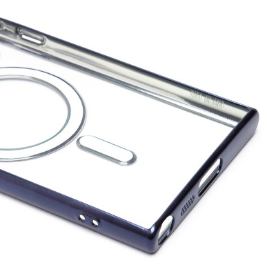 Чехол-накладка для Samsung Galaxy S23 Ultra (титановый синий) - SM027 SafeMag