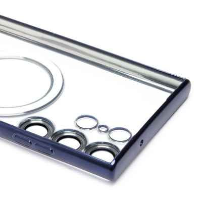 Чехол-накладка для Samsung Galaxy S23 Ultra (титановый синий) - SM027 SafeMag