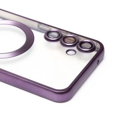 Чехол-накладка для Samsung Galaxy S23FE (темно-фиолетовый) - SM027 SafeMag