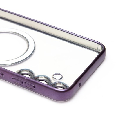 Чехол-накладка для Samsung Galaxy S23FE (темно-фиолетовый) - SM027 SafeMag