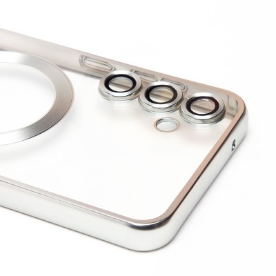 Чехол-накладка для Samsung Galaxy S23FE (серебяный) - SM027 SafeMag