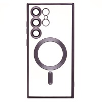 Чехол-накладка для Samsung Galaxy S24 Ultra (темно-фиолетовый) - SM027 SafeMag