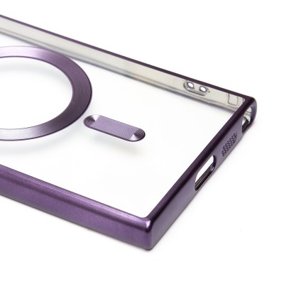 Чехол-накладка для Samsung Galaxy S24 Ultra (темно-фиолетовый) - SM027 SafeMag