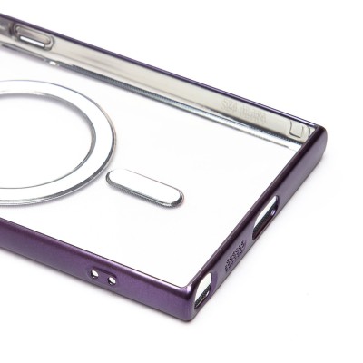 Чехол-накладка для Samsung Galaxy S24 Ultra (темно-фиолетовый) - SM027 SafeMag