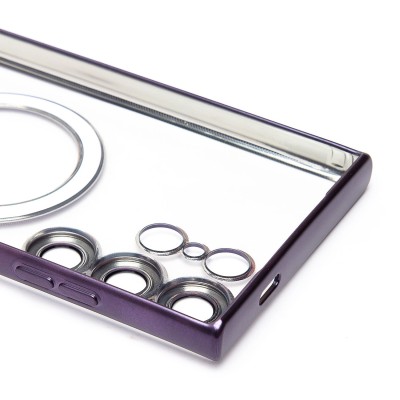 Чехол-накладка для Samsung Galaxy S24 Ultra (темно-фиолетовый) - SM027 SafeMag