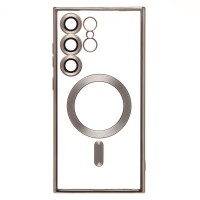 Чехол-накладка для Samsung Galaxy S24 Ultra (титановый) - SM027 SafeMag