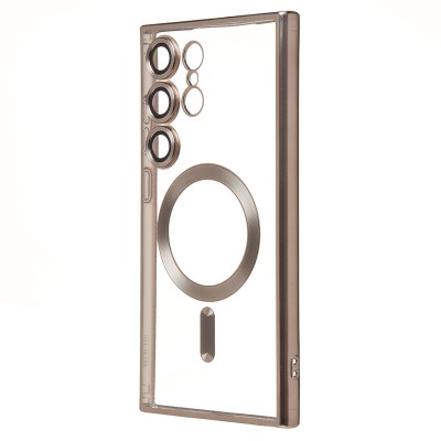 Чехол-накладка для Samsung Galaxy S24 Ultra (титановый) - SM027 SafeMag