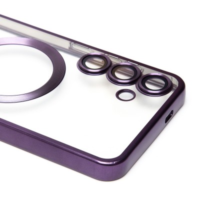 Чехол-накладка для Samsung Galaxy S24+ (темно-фиолетовый) - SM027 SafeMag