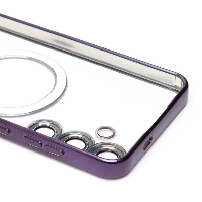 Чехол-накладка для Samsung Galaxy S24+ (темно-фиолетовый) - SM027 SafeMag