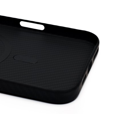 Чехол-накладка для Apple iPhone 16 Pro Max (черный) - SM028 SafeMag Carbon