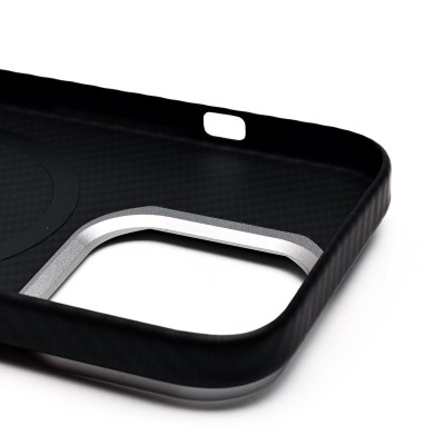Чехол-накладка для Apple iPhone 16 Pro (черный) - SM028 SafeMag Carbon