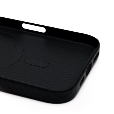 Чехол-накладка для Apple iPhone 16 Pro (черный) - SM028 SafeMag Carbon