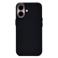 Чехол-накладка для Apple iPhone 16 (черный) - SM028 SafeMag Carbon