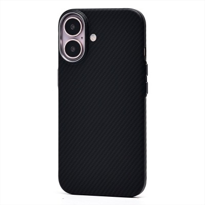 Чехол-накладка для Apple iPhone 16 (черный) - SM028 SafeMag Carbon