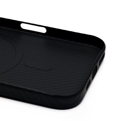 Чехол-накладка для Apple iPhone 16 (черный) - SM028 SafeMag Carbon